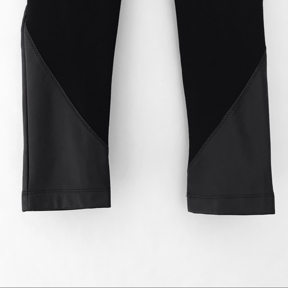 KAREN MILLEN Black Faux Leather And Ponte Leggings - Picture 8 of 10